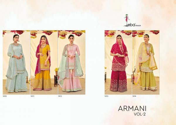 Eba Armani Vol 2 Georgette Embroidery Designer Salwar Suit